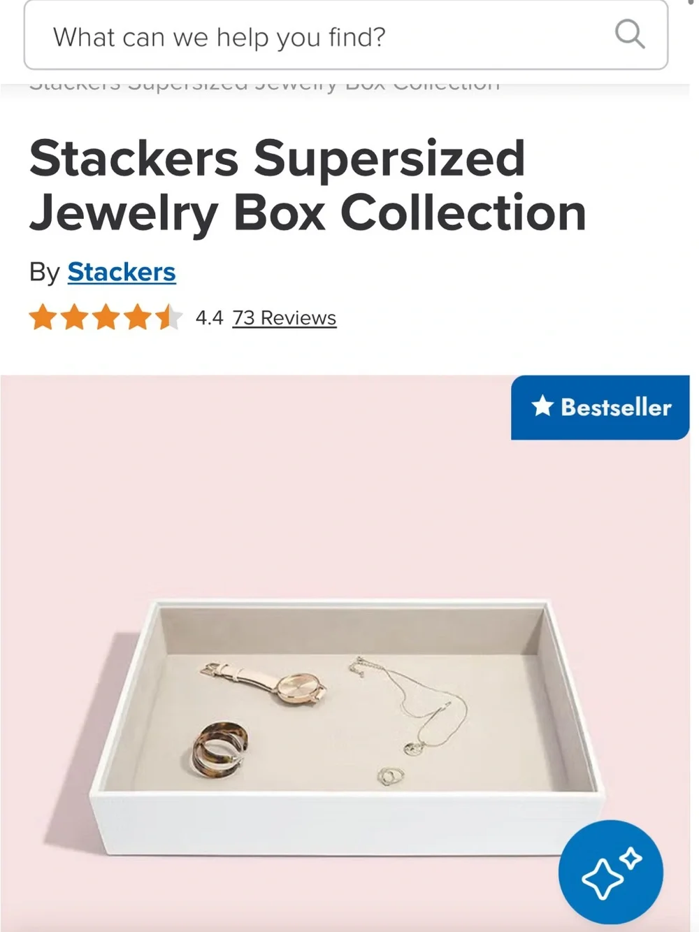 Container Store Stackers Supersize Jewelry Tray